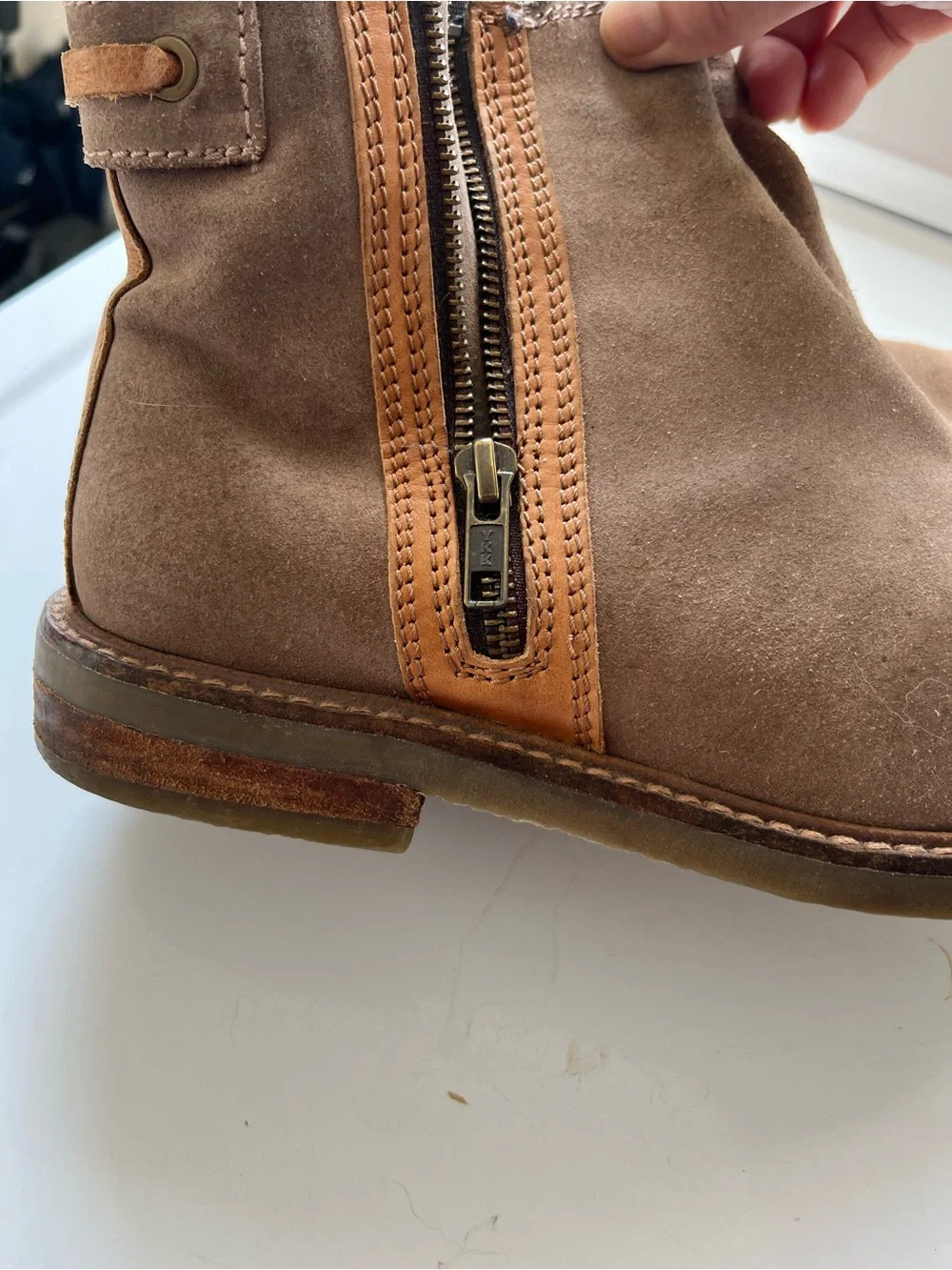 Testosterone brown suede